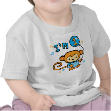 Lil Monkey 1st Birthday T Shirts