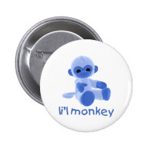 L'il Monkey (blue) Pins