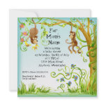 Lil Monkey, Boy Baby Shower Invitation