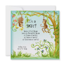 Lil Monkey, Boy Birth Announcement