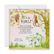 Lil Monkey, Girl Birth Announcement
