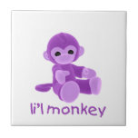 L'il Monkey (purple) Tile