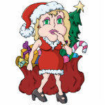 Lil Mrs Shopper Clause Ornament photo sculptures