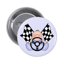 Lil Race Winner Baby Boy Pinback Button