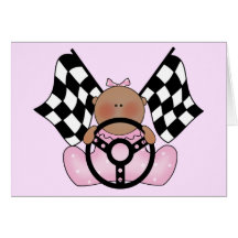 Lil Race Winner Baby Girl - Ethnic Card