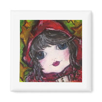 Lil' Red Riding Hood Refrigerator Magnet