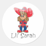 Lil' Sarah - Faded.png Round Sticker