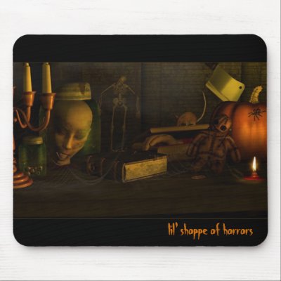 lil' Shoppe of Horrors- Creepy Mousepad by MANolan