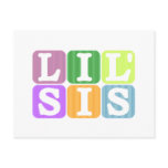Lil sis post card