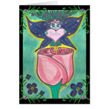 Lil' Stinker Valentine Faery Greeting Card