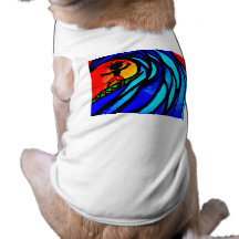 Lil Surfer Dude at Pipeline Doggie T Shirt