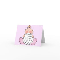 Lil Volleyball Girl Cards