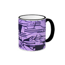 lilac abstract pint mug