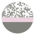 Lilac and Grey Floral Pattern stickers