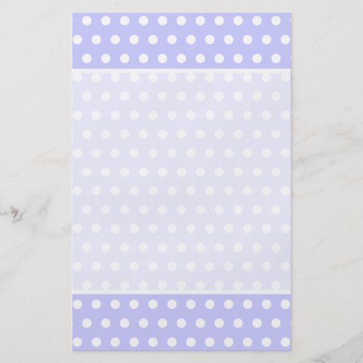 Lilac and White Polka Dot Pattern. Spotty. Custom Flyer