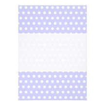 Lilac and White Polka Dot Pattern. Spotty. Custom Invites
