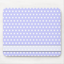 Lilac and White Polka Dot Pattern. Spotty. Mouse Pads