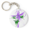Lilac Christmas Holiday Star keychains