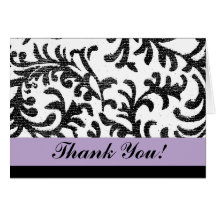 Lilac Floral Thank You Greeting Cards