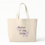 Lilac Flowers Mother of Bride Canvas Bags
