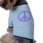 Lilac Peace Sign Products pet clothing