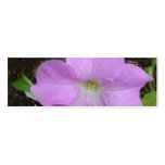 Lilac Petunia Flower Bookmark Business Card Templates