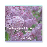 Lilac Save the Date magnets