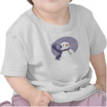 Lilac Snowman Baby Tee