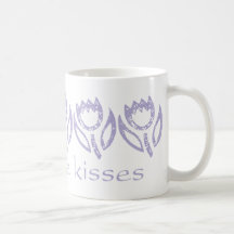 Lilac Tulips five kisses Mug