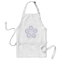 Lilac Tulips Initial Apron