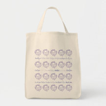 Lilac Tulips Tote Bags