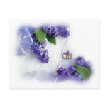 lilac wedding postcards