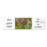 Lilacs and Butterfly Bumper Stickers