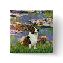 Lilies 2 - Cardigan Welsh Corgi 5 Pinback Button