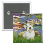 Lilies (#2) - Sealyham Terrier (L) Pin