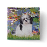 Lilies #2 - Shih Tzu (A1) buttons