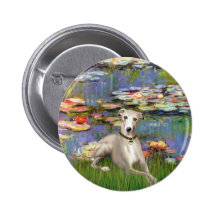 Lilies 2 - Whippet #2 Pin