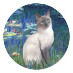 Lilies 5 - Blue Point Siamese cat stickers
