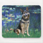 Lilies 5 - German Shepherd 10 Mouse Pad