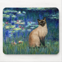 Lilies 5 - Seal Point Siamese cat Mousepads