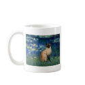 Lilies 5 - Seal Point Siamese cat mugs