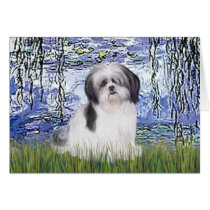 Lilies #6 - Shih Tzu (A1) Greeting Cards