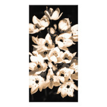 Lilies blooming photo card