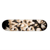 Lilies blooming skate board