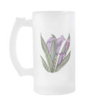 Lilies Floral  Art Frosted Mug