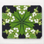 Lilies of the valley mandala mousepads