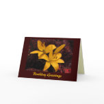 Lilies on Paisley Birthday cards