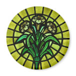 Lilies on Stained Glass magnets
