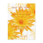 Lilies - save the date wedding announcement postcards