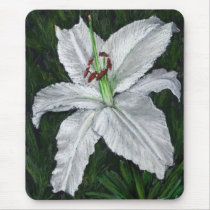 lilium casa blanca mousepad